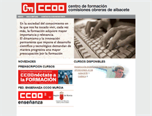 Tablet Screenshot of ab.formacionccoo.org